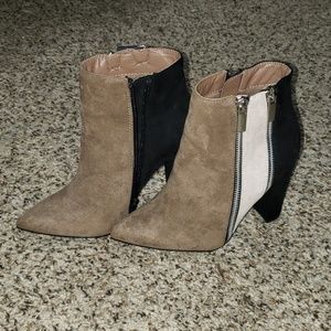Loriann Color Block Heeled Bootie